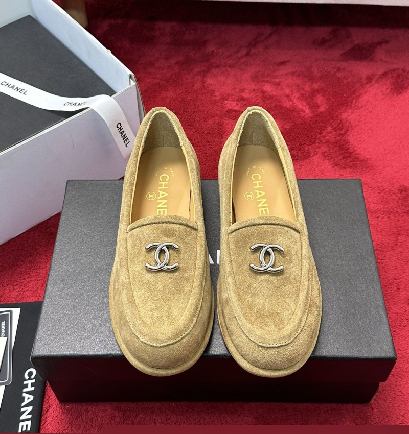 Ch*el leather shoes
